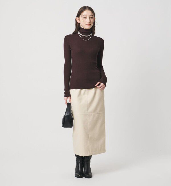 UNITED ARROWS「スエードライク タイトスカート ‐ウォッシャブル‐」|タイト|