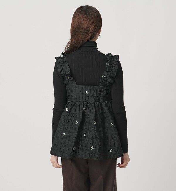 UNITED ARROWS「スクエア フラワー ジャガード キャミソール」|キャミソール|