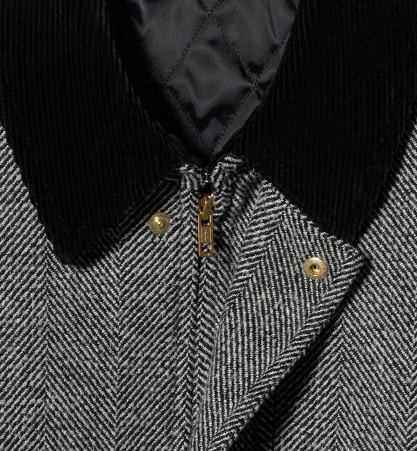 UNITED ARROWS「ヘリンボーン ミドルレングス フィールドジャケット」|テーラードジャケット|
