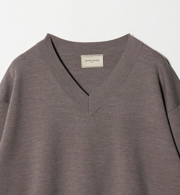 UNITED ARROWS「ウールブレンド Vネックニット ‐ウォッシャブル‐」|ニット・セーター|