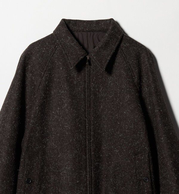 UNITED ARROWS「＜District＞ブラウン ツイード ジップブルゾン」|ブルゾン・スタジャン|