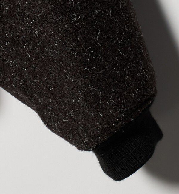 UNITED ARROWS「＜District＞ブラウン ツイード ジップブルゾン」|ブルゾン・スタジャン|