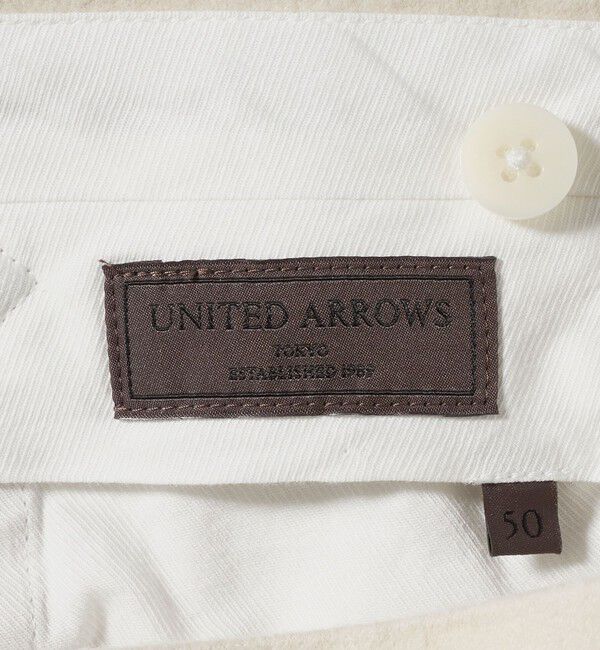 UNITED ARROWS「モールスキン 1プリーツ スラックス」|スラックス|