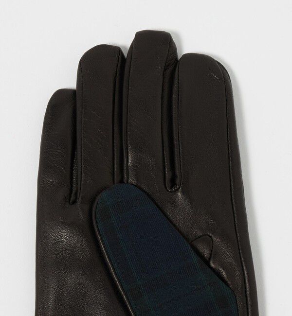 UNITED ARROWS「ブラックウォッチ コンビ グローブ」|手袋|