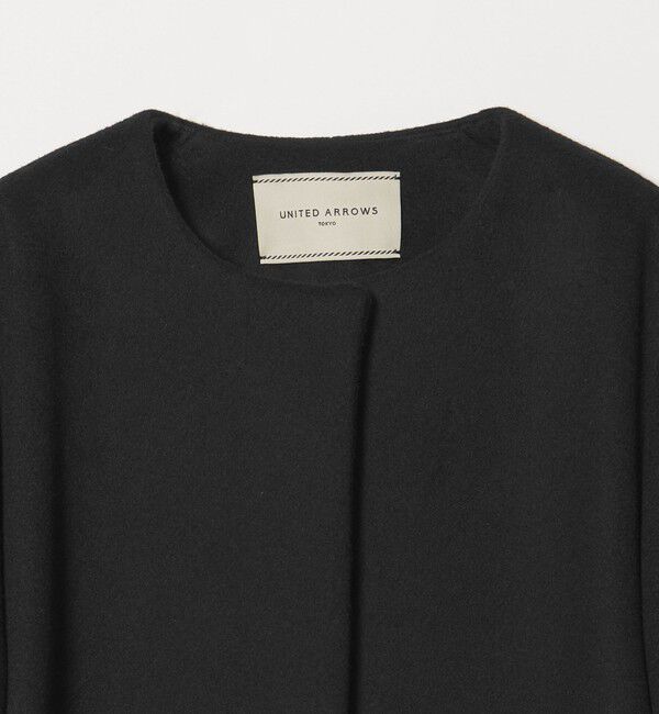 UNITED ARROWS「Aライン ミドルコート」|ノーカラーコート|