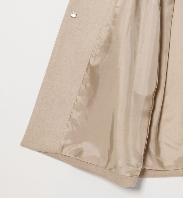 UNITED ARROWS「Aライン ミドルコート」|ノーカラーコート|