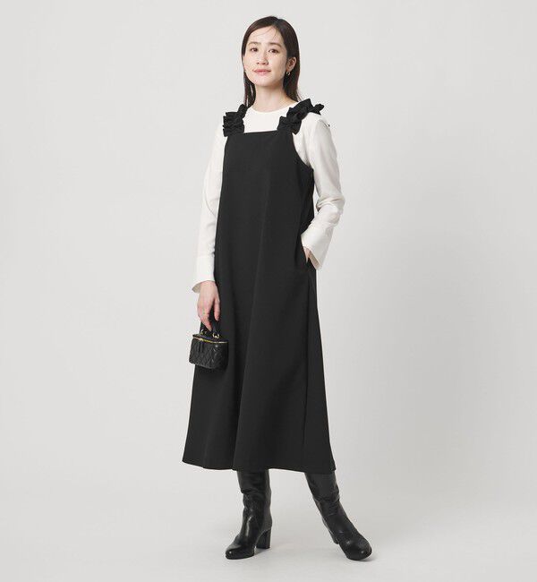 UNITED ARROWS「LIGHT PONGY フリル ワンピース」|ワンピース|