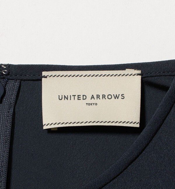 UNITED ARROWS「バックサテン レースコンビ ブラウス ‐ウォッシャブル‐」|シャツ・ブラウス|