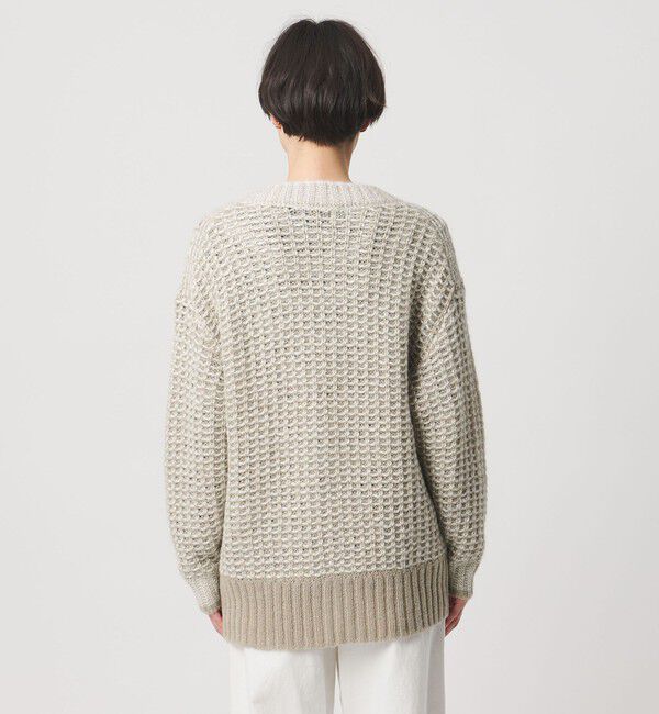 UNITED ARROWS「カラーミックス インレイド カーディガン」|カーディガン|