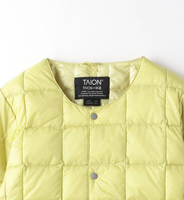 UNITED ARROWS green label relaxing「＜TAION＞ベーシック クルーネックボタン インナーダウンジャケット / キッズ  150cm」|ダウン|