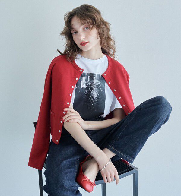 UNITED ARROWS green label relaxing「＜To b. by agnes b.コラボ＞ドットボタン カーディガン」|カーディガン|