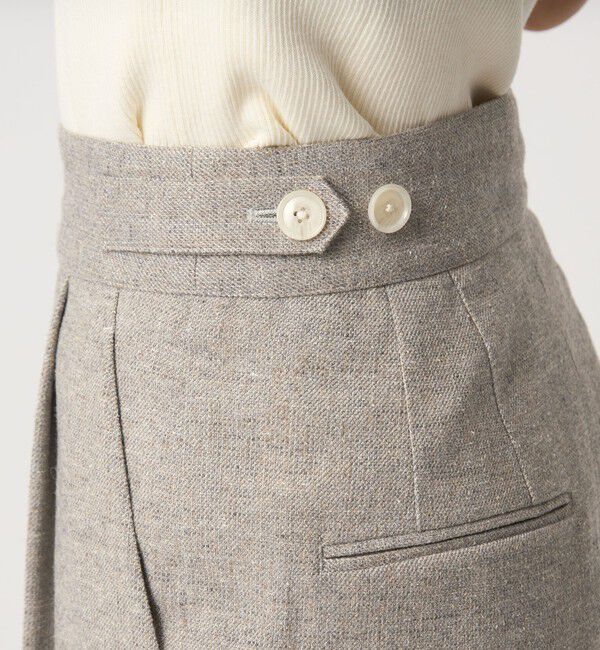 UNITED ARROWS green label relaxing「［size SHORTあり］メランジツイル パンツ -ウォッシャブル-」|スラックス|