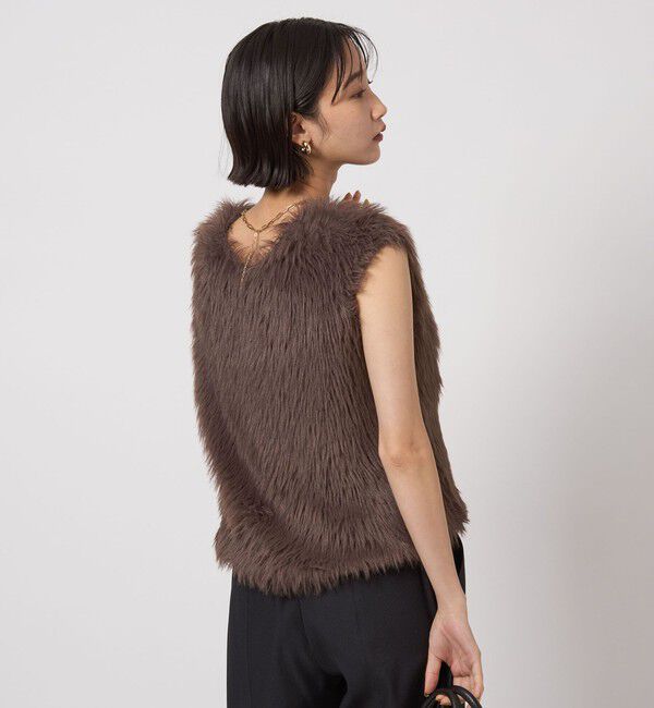 UNITED ARROWS green label relaxing「フェザー ノースリーブ プルオーバー  -ウォッシャブル-」|ベスト・ジレ|