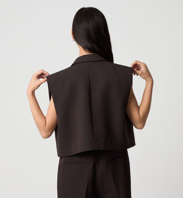 EMMEL REFINES「＜EMMEL REFINES＞EM ショート ジレ」|ベスト・ジレ|