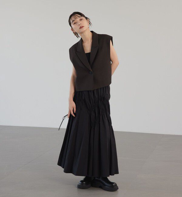 EMMEL REFINES「＜EMMEL REFINES＞EM ショート ジレ」|ベスト・ジレ|