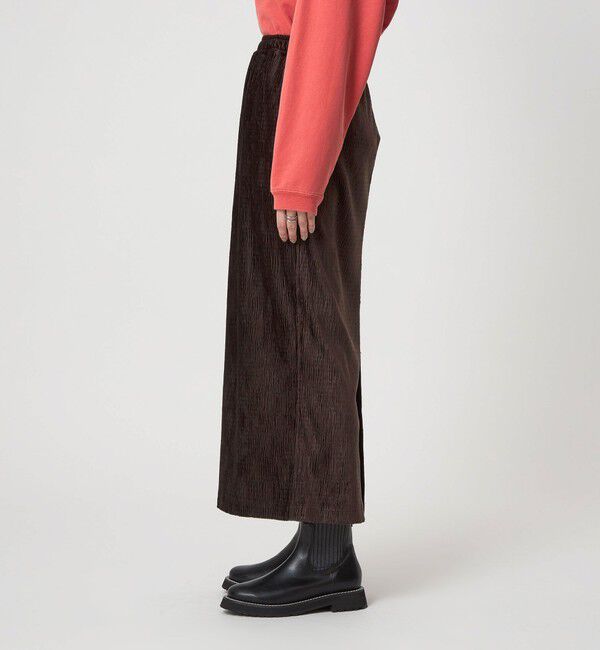 UNITED ARROWS green label relaxing「［size SHORTあり］クレープベロア タイト スカート」|タイト|