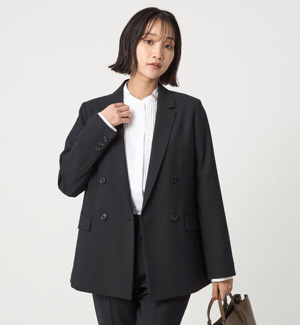 UNITED ARROWS green label relaxing「カチリラ ダブル ジャケット -ウォッシャブル・ストレッチ-」|テーラードジャケット|