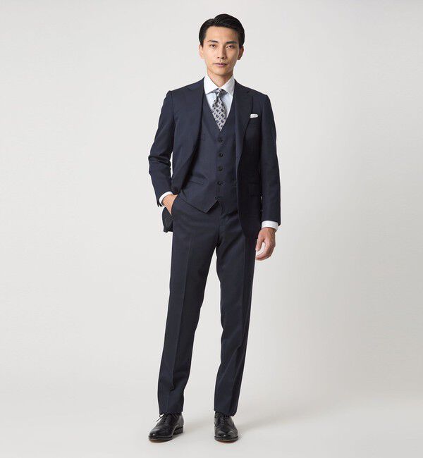 UNITED ARROWS green label relaxing「REDA サージ スリム ノープリーツ スーツパンツ」|スラックス|