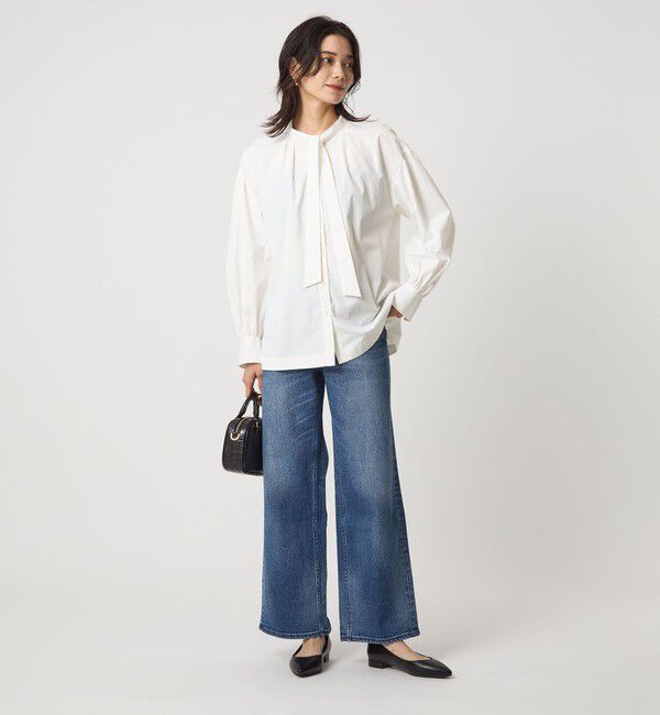 UNITED ARROWS green label relaxing「ブロード ボウタイ ブラウス」|シャツ・ブラウス|