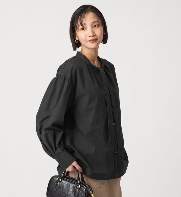UNITED ARROWS green label relaxing「ブロード ボウタイ ブラウス」|シャツ・ブラウス|
