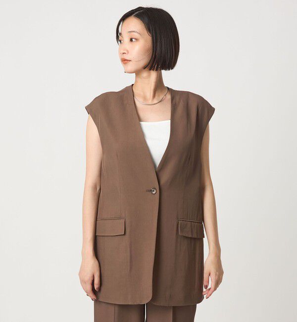 UNITED ARROWS green label relaxing「＜SEASONAL COLLECTION＞ノーラペル ジレ」|ベスト・ジレ|