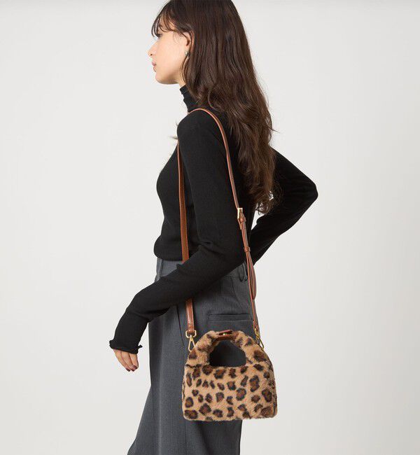 UNITED ARROWS green label relaxing「【別注】＜SINBONO＞レオパード フェイクファー バッグ」|ショルダー・メッセンジャー|