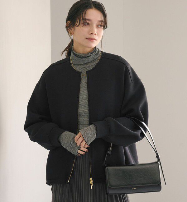 UNITED ARROWS green label relaxing「ダンボール ノーカラー ブルゾン」|ブルゾン・スタジャン|