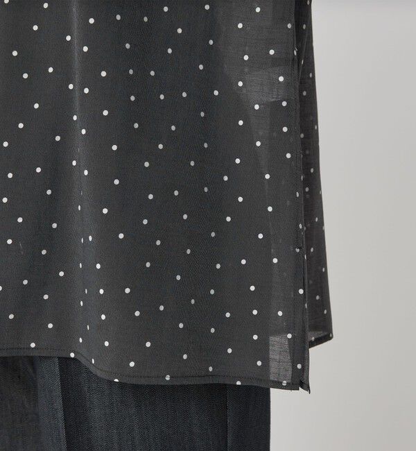 UNITED ARROWS green label relaxing「シアー 襟フリル ブラウス」|シャツ・ブラウス|