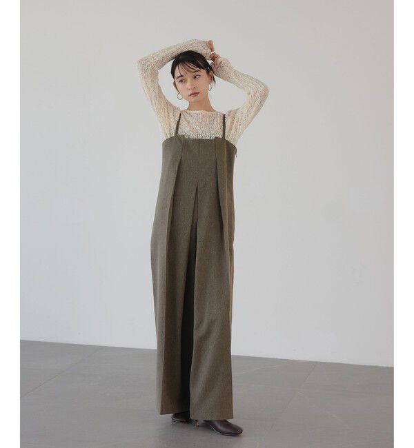 EMMEL REFINES「＜EMMEL REFINES＞EM ボックスタック キャミサロペット」|オールインワン|