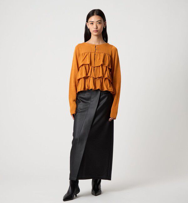 EMMEL REFINES「＜EMMEL REFINES＞EM マシュマロタッチ スリットステッチ スカート」|スカート|