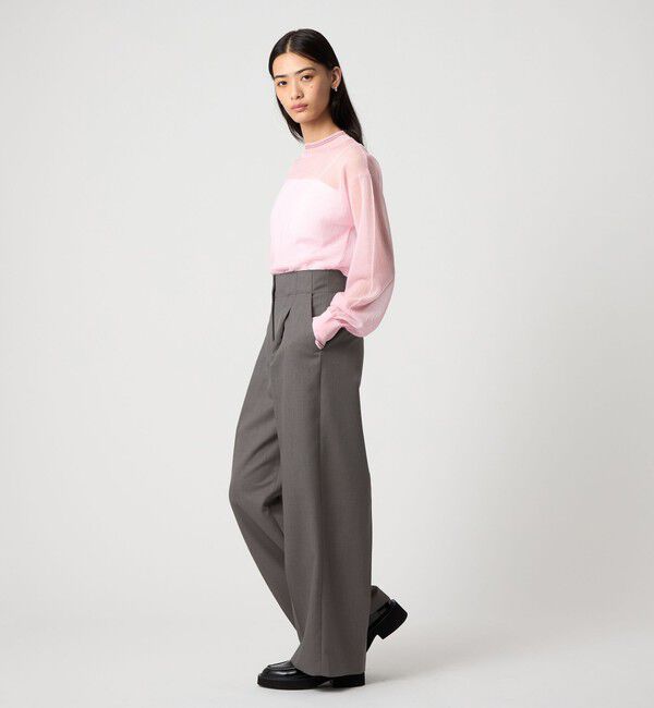 EMMEL REFINES「＜EMMEL REFINES＞EM センタープレス ウエストタチキリ パンツ」|チノ|