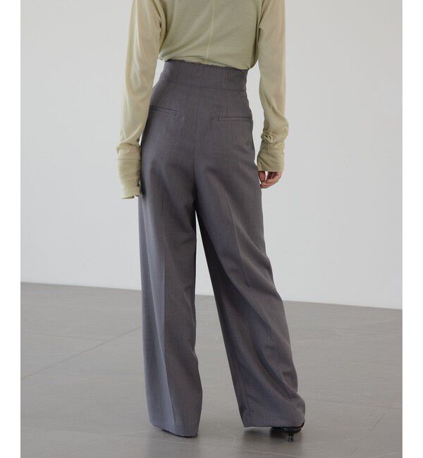 EMMEL REFINES「＜EMMEL REFINES＞EM センタープレス ウエストタチキリ パンツ」|チノ|