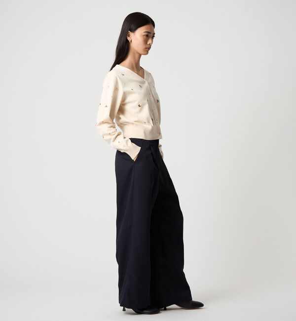 EMMEL REFINES「＜EMMEL REFINES＞EM センタープレス ウエストタチキリ パンツ」|チノ|