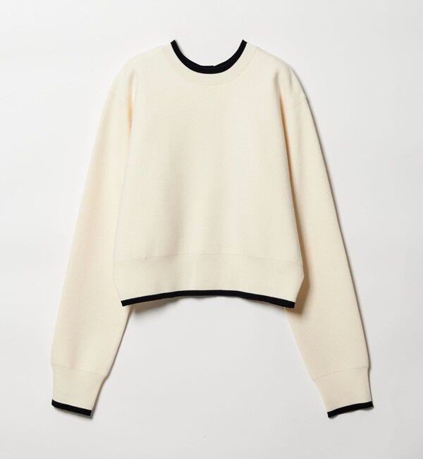 EMMEL REFINES「＜EMMEL REFINES＞EM HW ハイショクライン 2WAY ニット トップス」|ニット・セーター|OFF WHITE