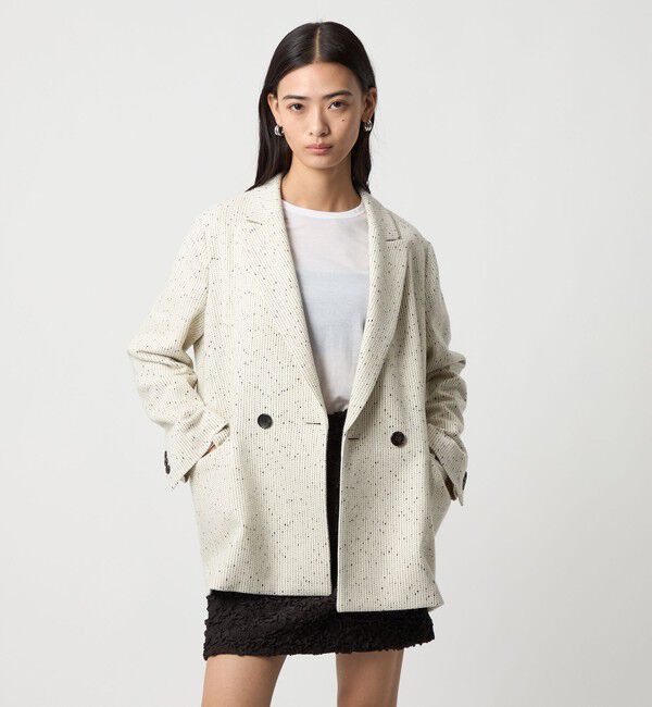 EMMEL REFINES「＜EMMEL REFINES＞EM ノットツイードライク ジャケット」|テーラードジャケット|OFF WHITE