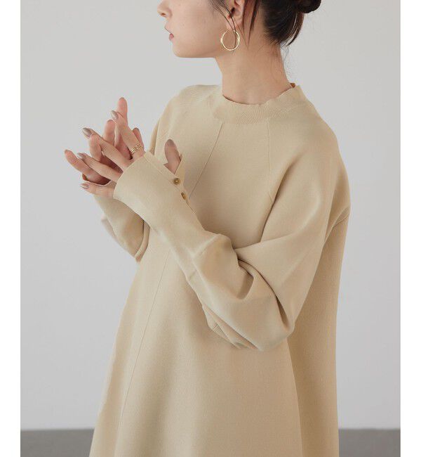 EMMEL REFINES「＜EMMEL REFINES＞EM クルーネック Aライン ミニワンピース」|ワンピース|