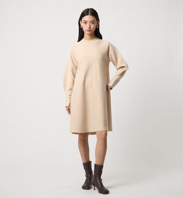 EMMEL REFINES「＜EMMEL REFINES＞EM クルーネック Aライン ミニワンピース」|ワンピース|