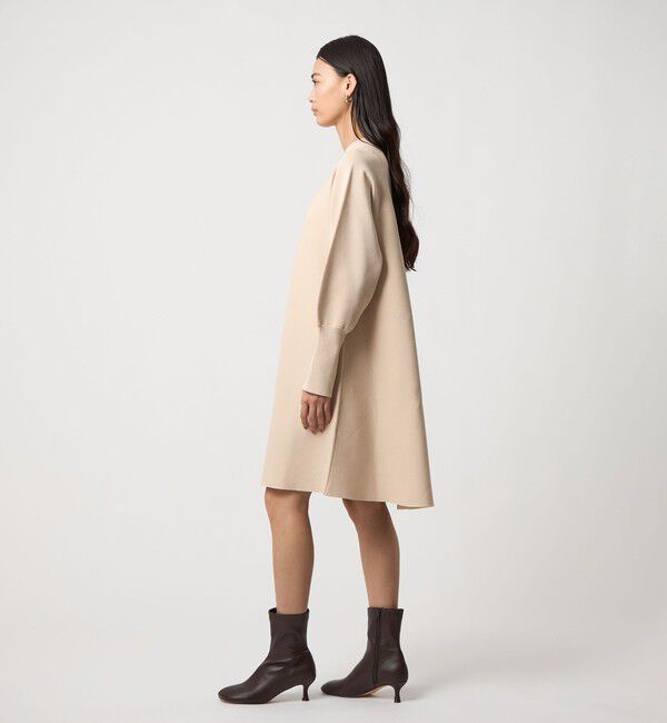 EMMEL REFINES「＜EMMEL REFINES＞EM クルーネック Aライン ミニワンピース」|ワンピース|