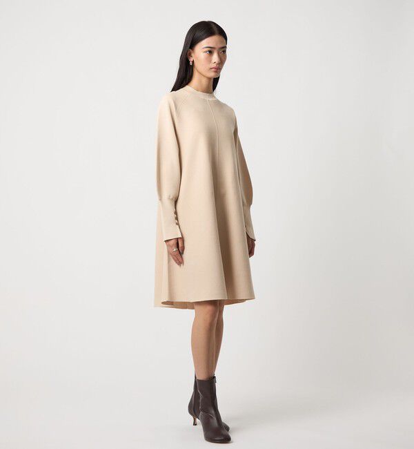 EMMEL REFINES「＜EMMEL REFINES＞EM クルーネック Aライン ミニワンピース」|ワンピース|