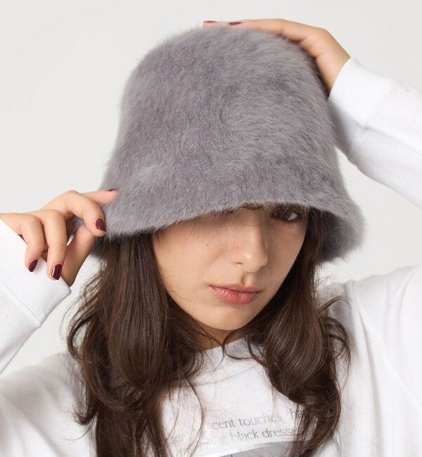 UNITED ARROWS green label relaxing「ヘアリークロシェ ハット」|ハット|LT.GRAY