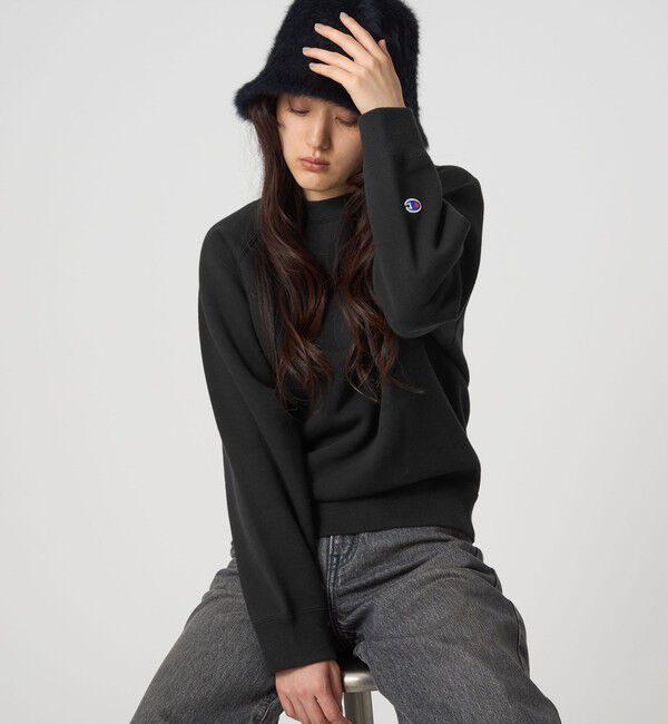 UNITED ARROWS green label relaxing「【別注】＜Champion＞CVC TF スウェット  プルオーバー」|スウェット・ジャージ|BLACK