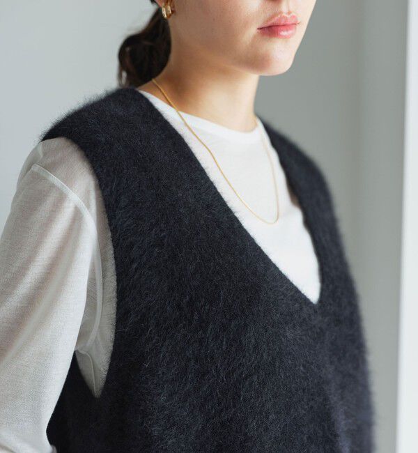 UNITED ARROWS green label relaxing「ヘアリー ニット ベスト」|ベスト・ジレ|