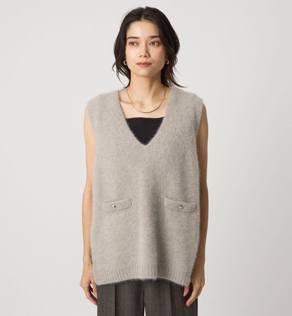 UNITED ARROWS green label relaxing「ヘアリー ニット ベスト」|ベスト・ジレ|