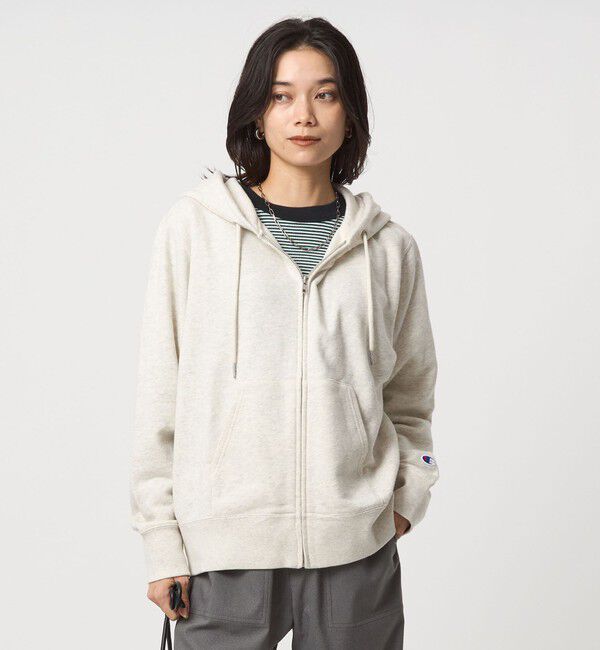 UNITED ARROWS green label relaxing「【別注】＜Champion＞フード ジップ パーカー」|パーカー|NATURAL