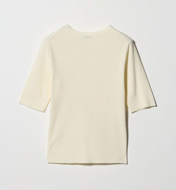 UNITED ARROWS green label relaxing「＜1_OF MINE＞リブ クルーネック 5分袖 ニット プルオーバー」|ニット・セーター|