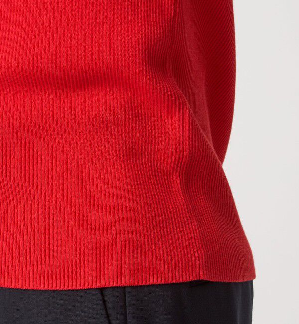 UNITED ARROWS green label relaxing「＜1_OF MINE＞リブ クルーネック 5分袖 ニット プルオーバー」|ニット・セーター|