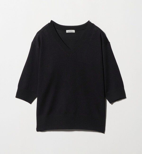 UNITED ARROWS green label relaxing「ブライトフォルム Vネック ニット プルオーバー」|ニット・セーター|