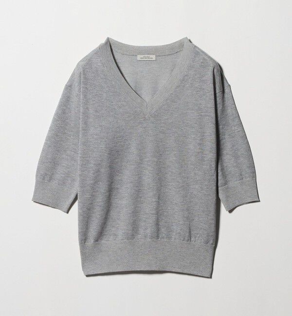 UNITED ARROWS green label relaxing「ブライトフォルム Vネック ニット プルオーバー」|ニット・セーター|