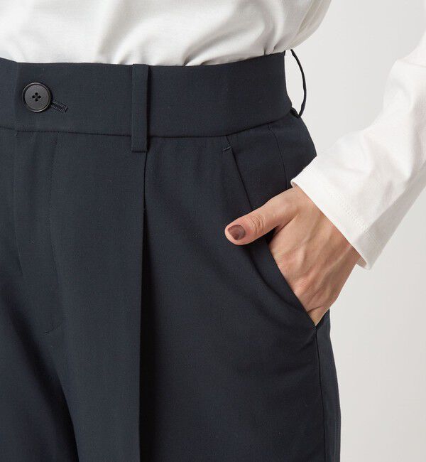 UNITED ARROWS green label relaxing「［size SHORT/TALLあり］キチントボトムス カバー ワイド パンツ」|スラックス|