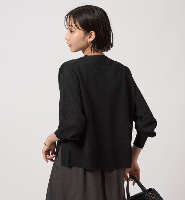 UNITED ARROWS green label relaxing「ブライトフォルム Vネック ニット カーディガン」|カーディガン|